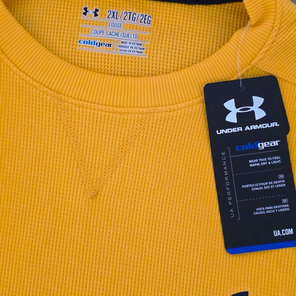 Under Armour Men's Mustard Crewneck Sweater